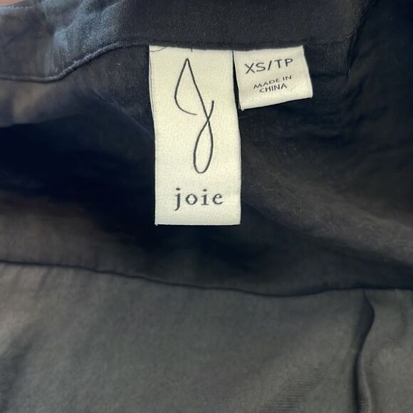 Joie Black Sleeveless Button Down Top Blouse XS - Picture 3 of 4